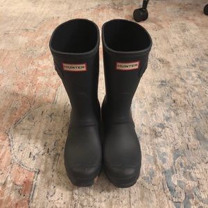 Navy Short Hunter Rain Boots